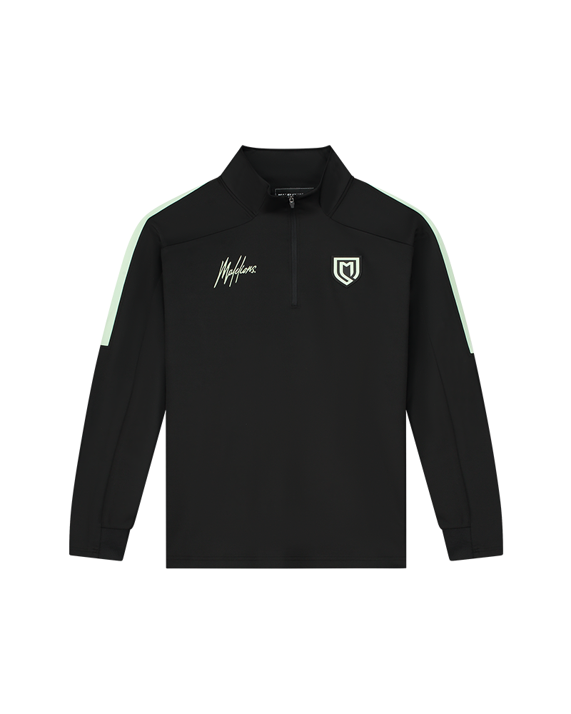  Malelions Sport Fielder Quarterzip | Black/Mint