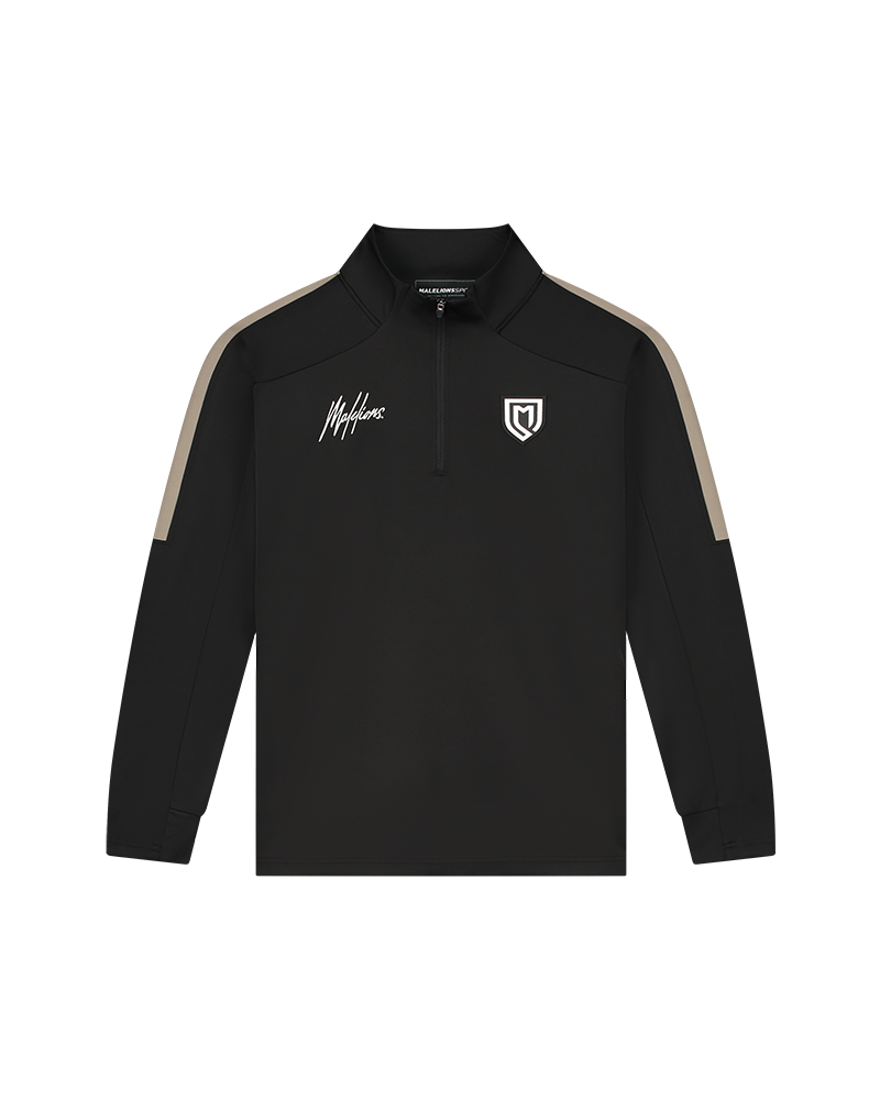  Malelions Sport Fielder Quarterzip | Black/Rock