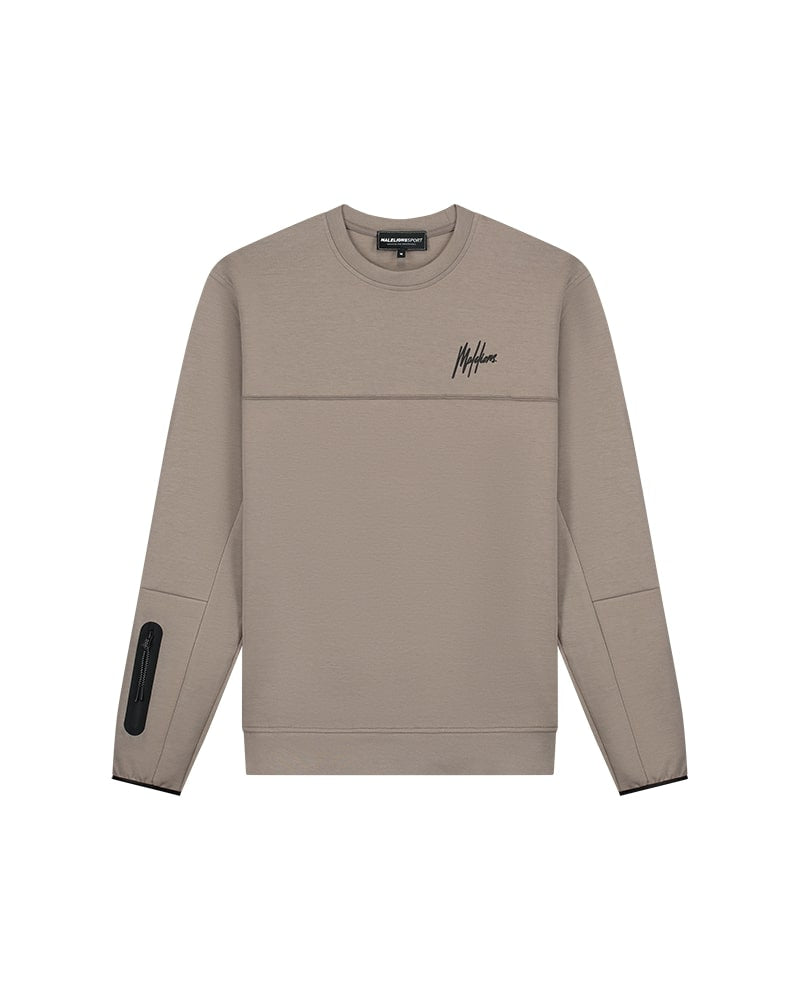  Malelions Sport Counter Sweater | Taupe