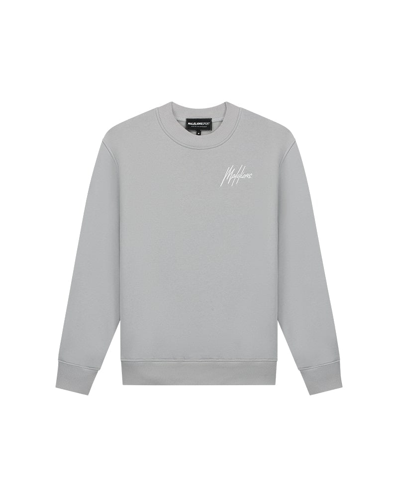 Malelions Sport Logo Sweater | Light Grey