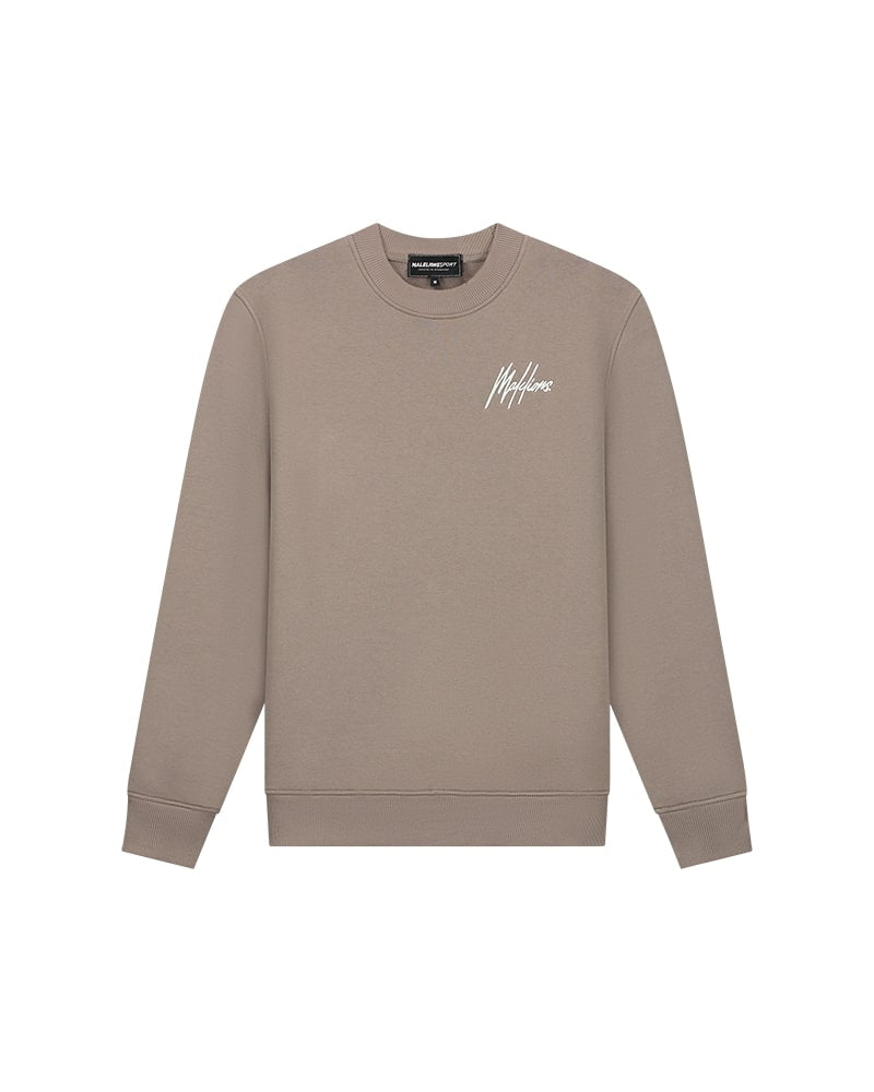  Malelions Sport Logo Sweater | Taupe