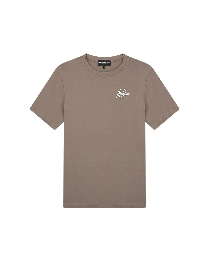  Malelions Sport Logo T-Shirt | Taupe