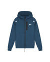  Malelions Sport Counter Zip Hoodie | Indigo