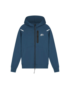 Malelions Sport Counter Zip Hoodie | Indigo