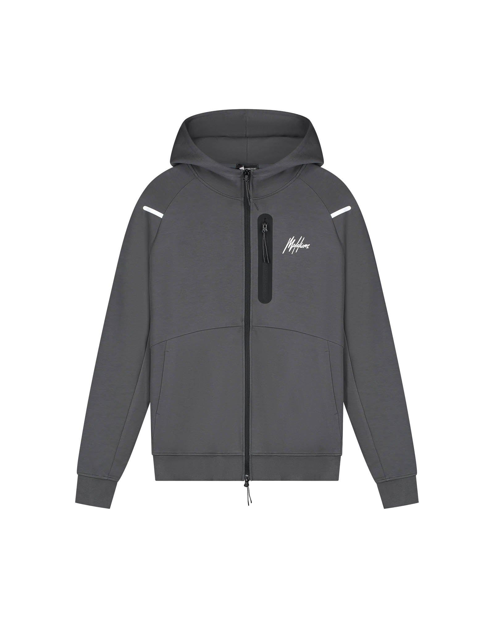 Malelions Sport Counter Zip Hoodie- Black - Malelions
