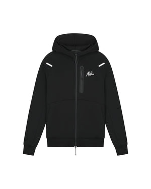 Malelions Sport Counter Zip Hoodie | Black
