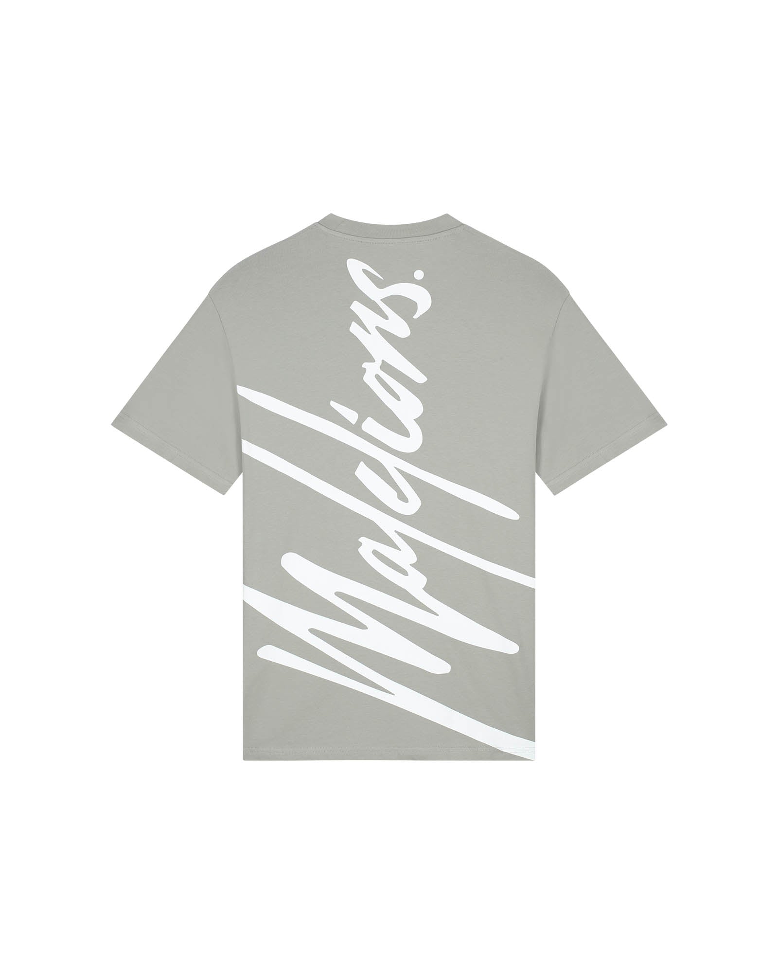 Malelions Sport Oversized Running T-Shirt | Light Grey
