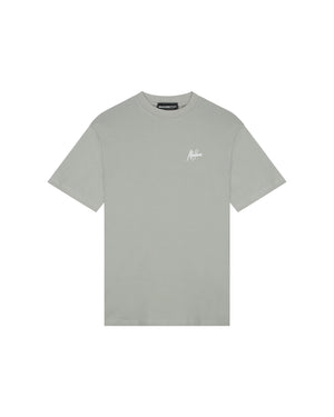 Malelions Sport Oversized Running T-Shirt | Light Grey