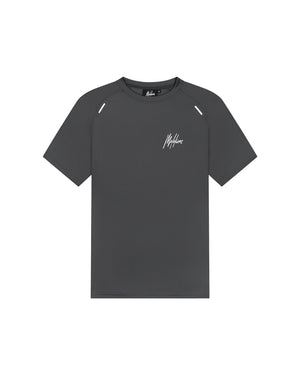 Malelions Sport Padel Pique T-Shirt | Charcoal