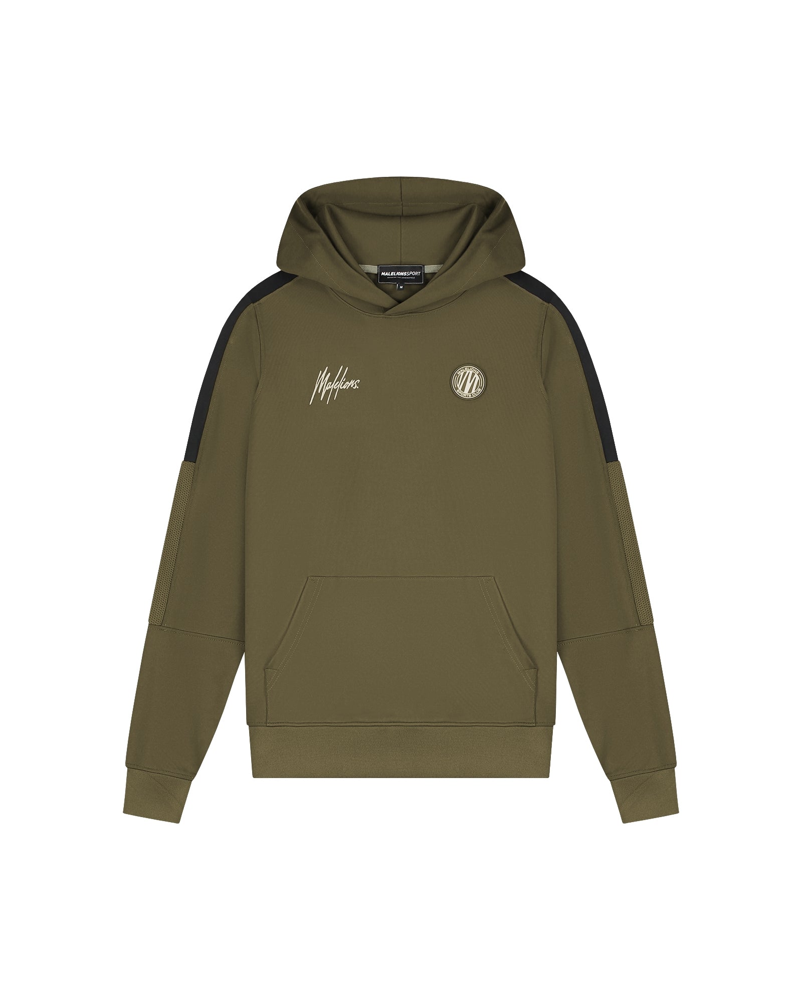 Malelions Sport Transfer Hooded Tracksuit | Army/Black