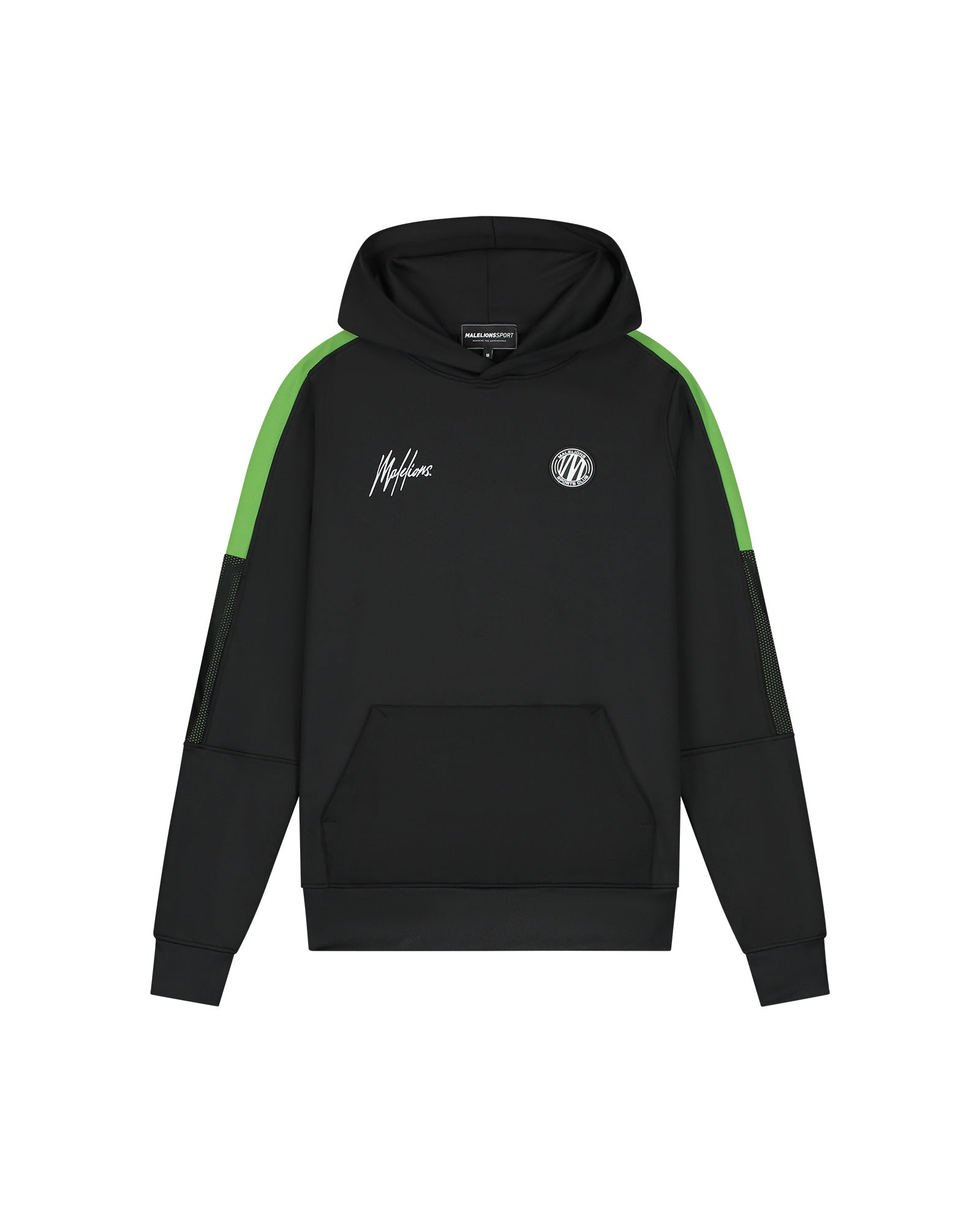 Malelions Sport Transfer Hooded Tracksuit | Black/Green