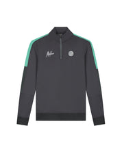 Malelions Sport Transfer Quarter Zip Tracksuit | Anthra/Turquoise