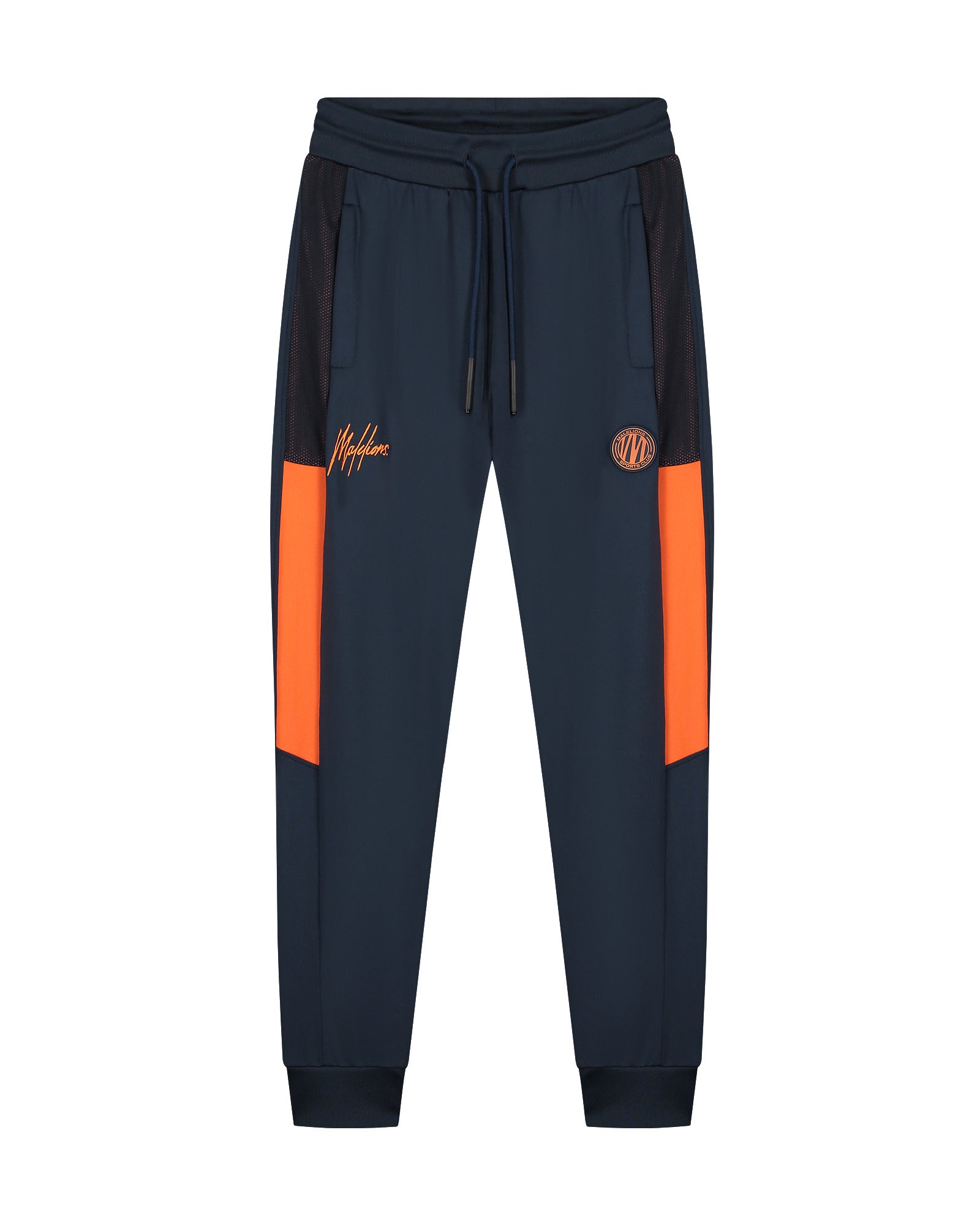 Malelions Sport Transfer Quarter Zip Tracksuit | Navy/Orange