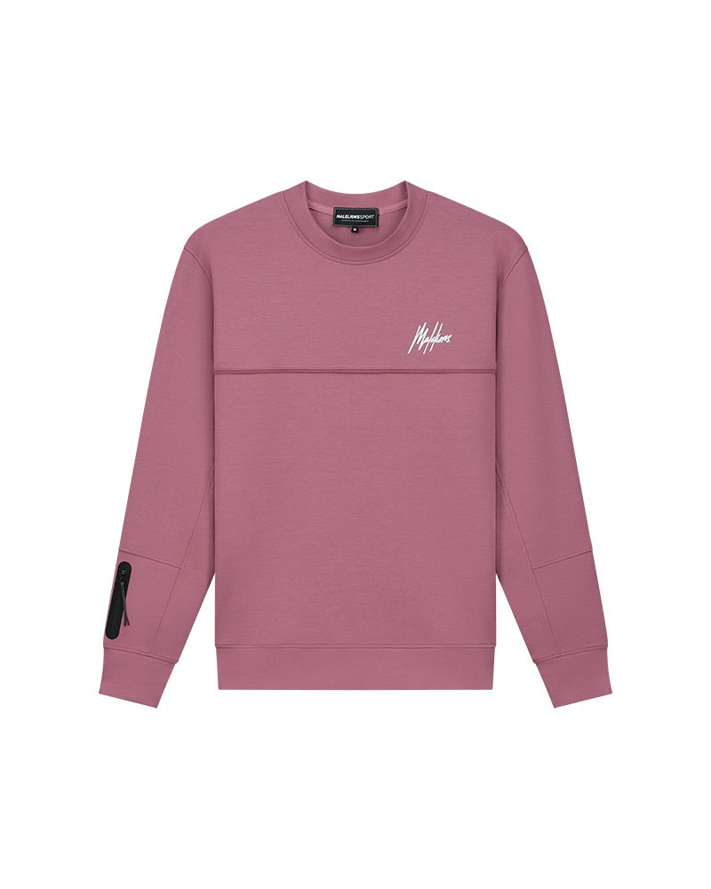  Malelions Sport Counter Sweater | Dark Mauve