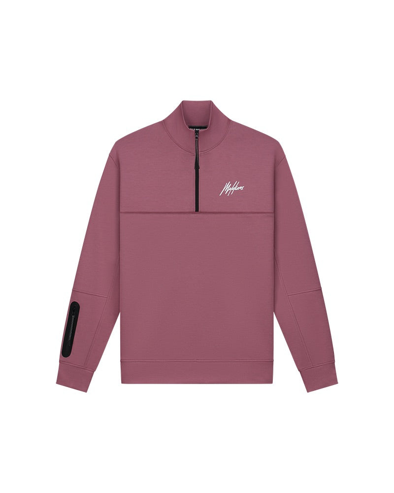  Malelions Sport Counter Half Zip | Dark Mauve