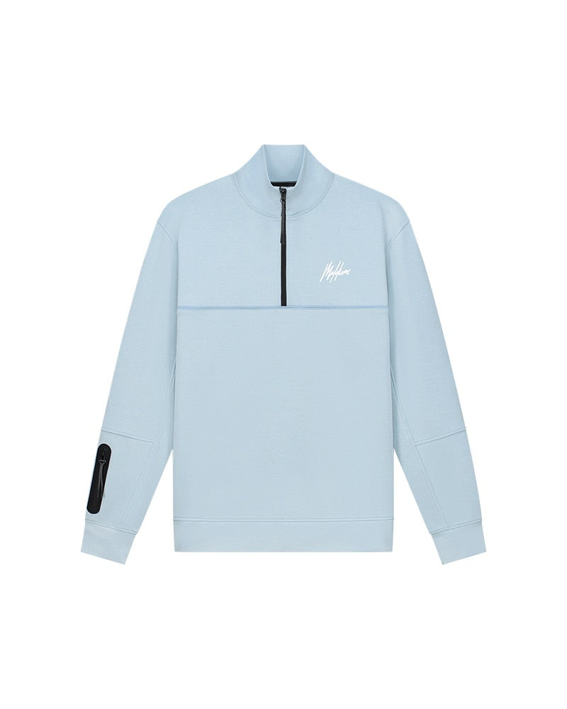  Malelions Sport Counter Half Zip | Light Blue