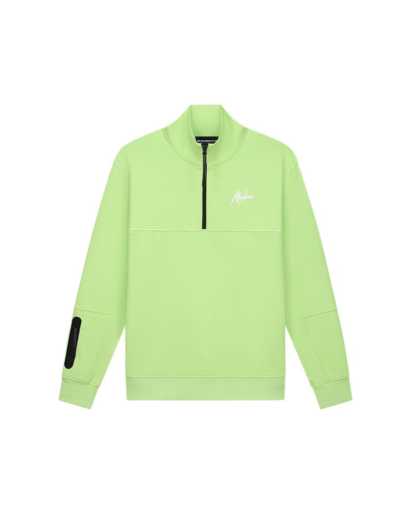  Malelions Sport Counter Half Zip | Lime