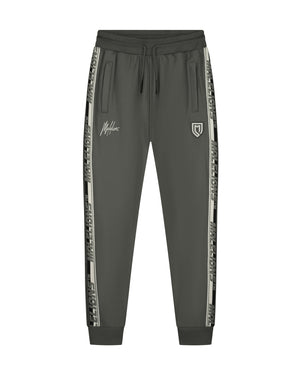 Malelions Sport Warming-Up Trackpants | Army/Off-white