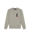  Malelions Sport Counter Sweater | Dry Sage/Orange