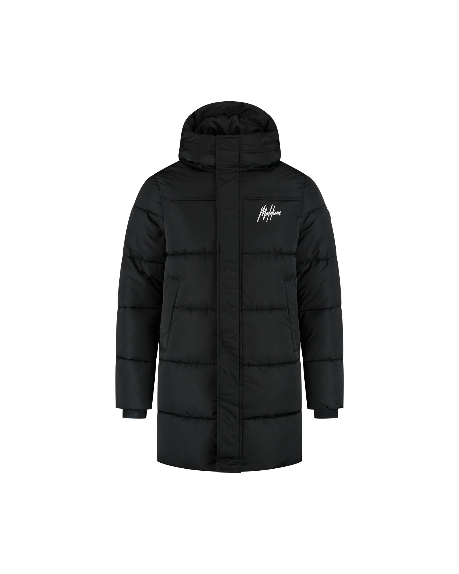 Malelions Sport Ace Mid Length Puffer Jacket | Black