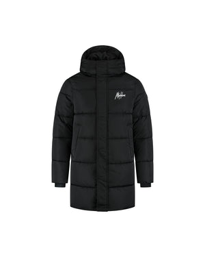 Malelions Sport Ace Mid Length Puffer Jacket | Black