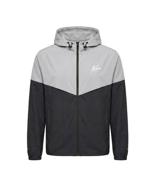 Malelions Sport Deuce Hooded Zip Jacket | Black/Light Grey