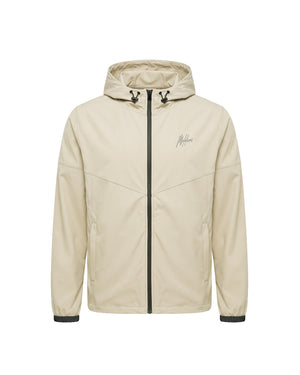 Malelions Sport Deuce Hooded Zip Jacket | Beige