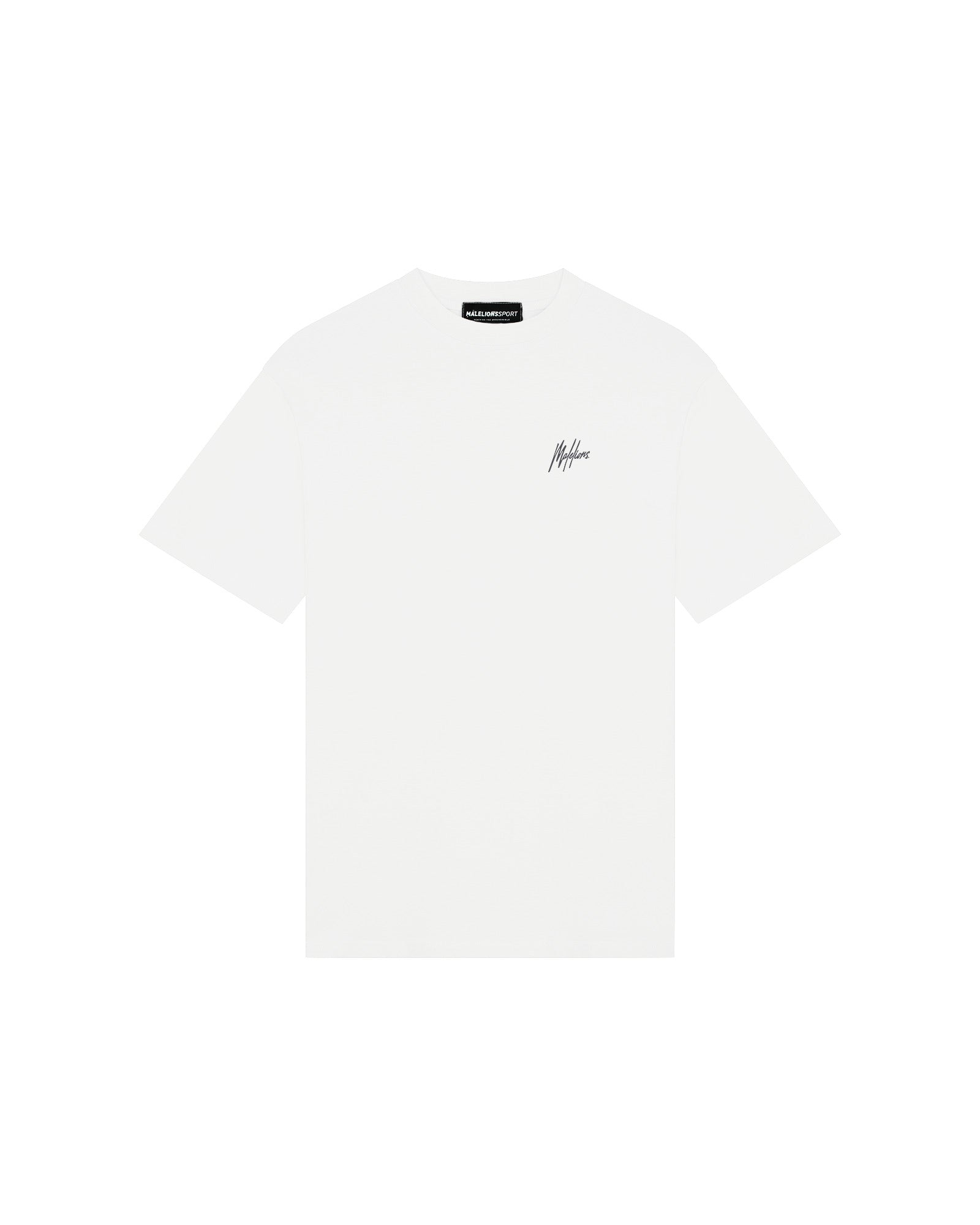 Malelions Sport Regular Running T-Shirt | White/Antra