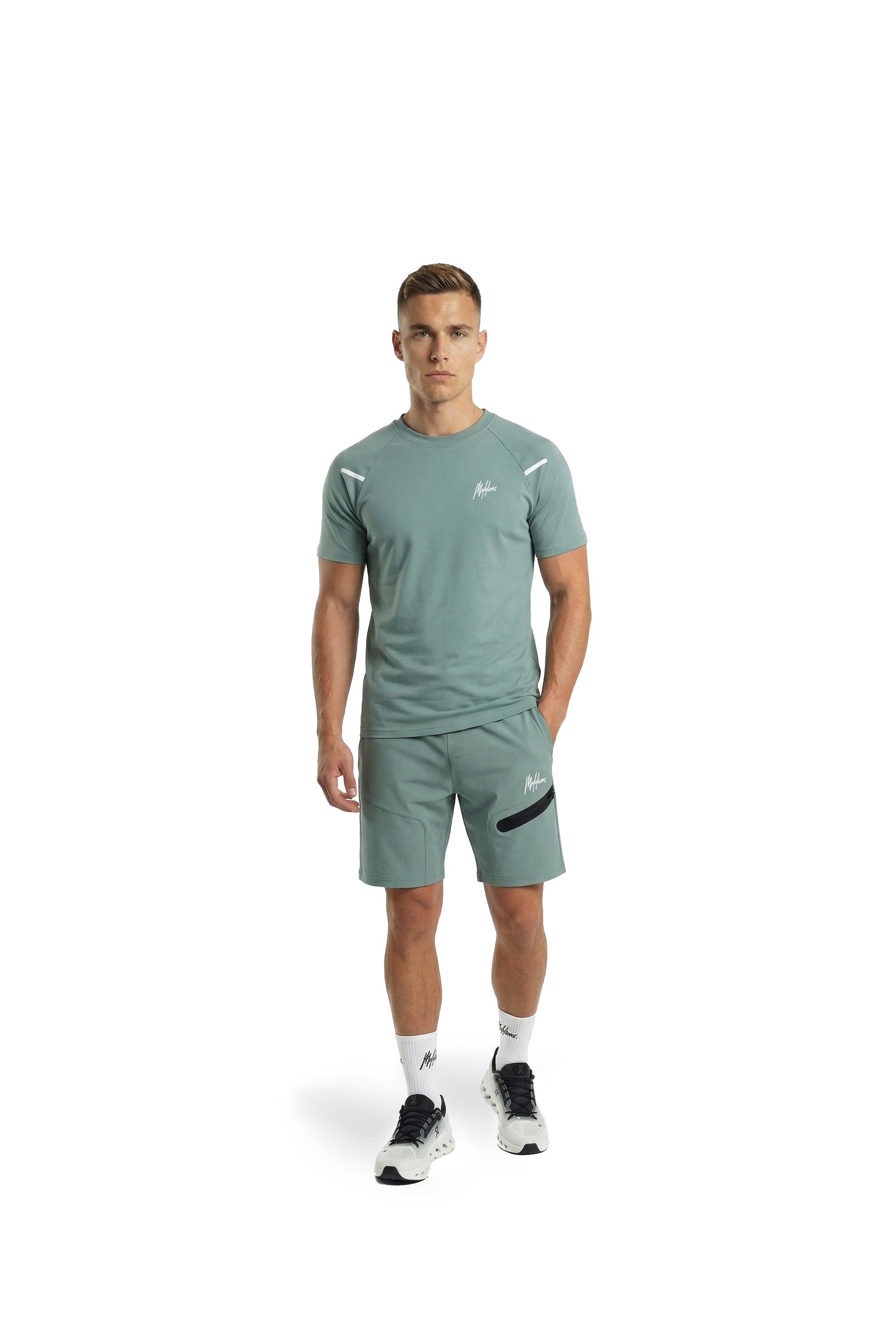 Malelions Sport Counter Shorts | Green