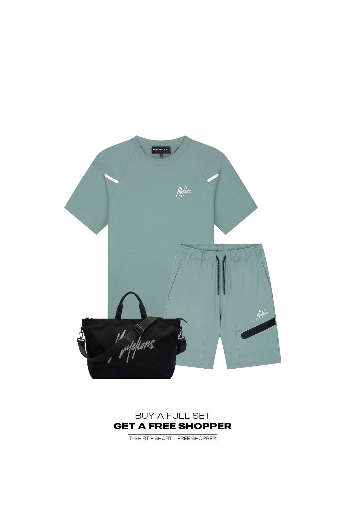 Malelions Sport Counter Shorts | Green