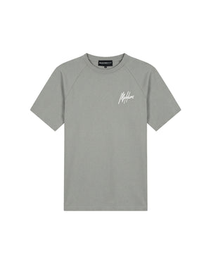 Malelions Sport Logo Raglan T-Shirt | Ocean Grey
