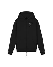 Malelions Sport Logo Raglan Zip Hoodie | Black