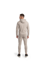 Malelions Sport Logo Raglan Zip Hoodie | Almond