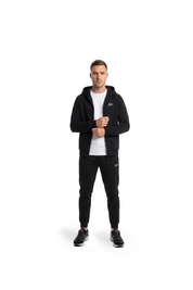 Malelions Sport Logo Raglan Zip Hoodie | Black