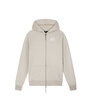 Malelions Sport Logo Raglan Zip Hoodie | Almond