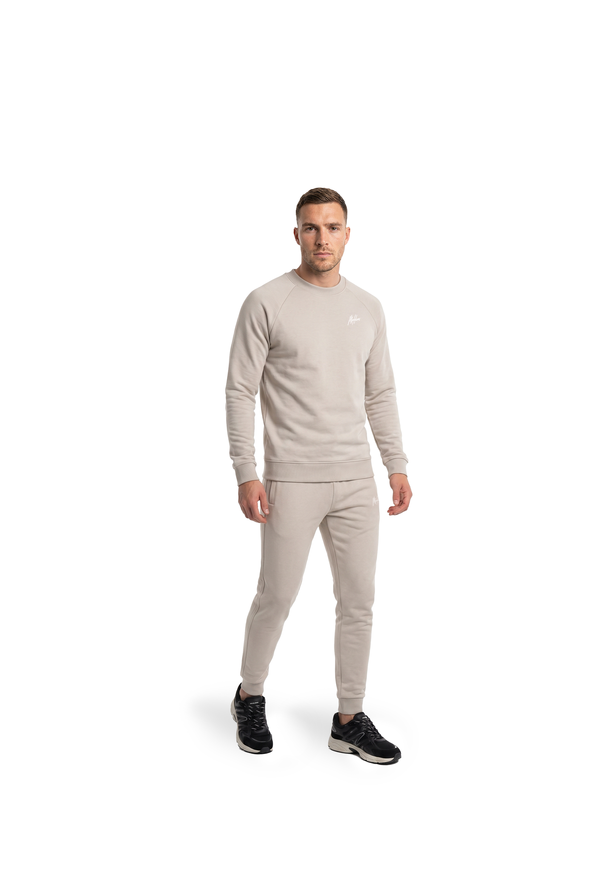 Malelions Sport Logo Raglan Sweater | Almond