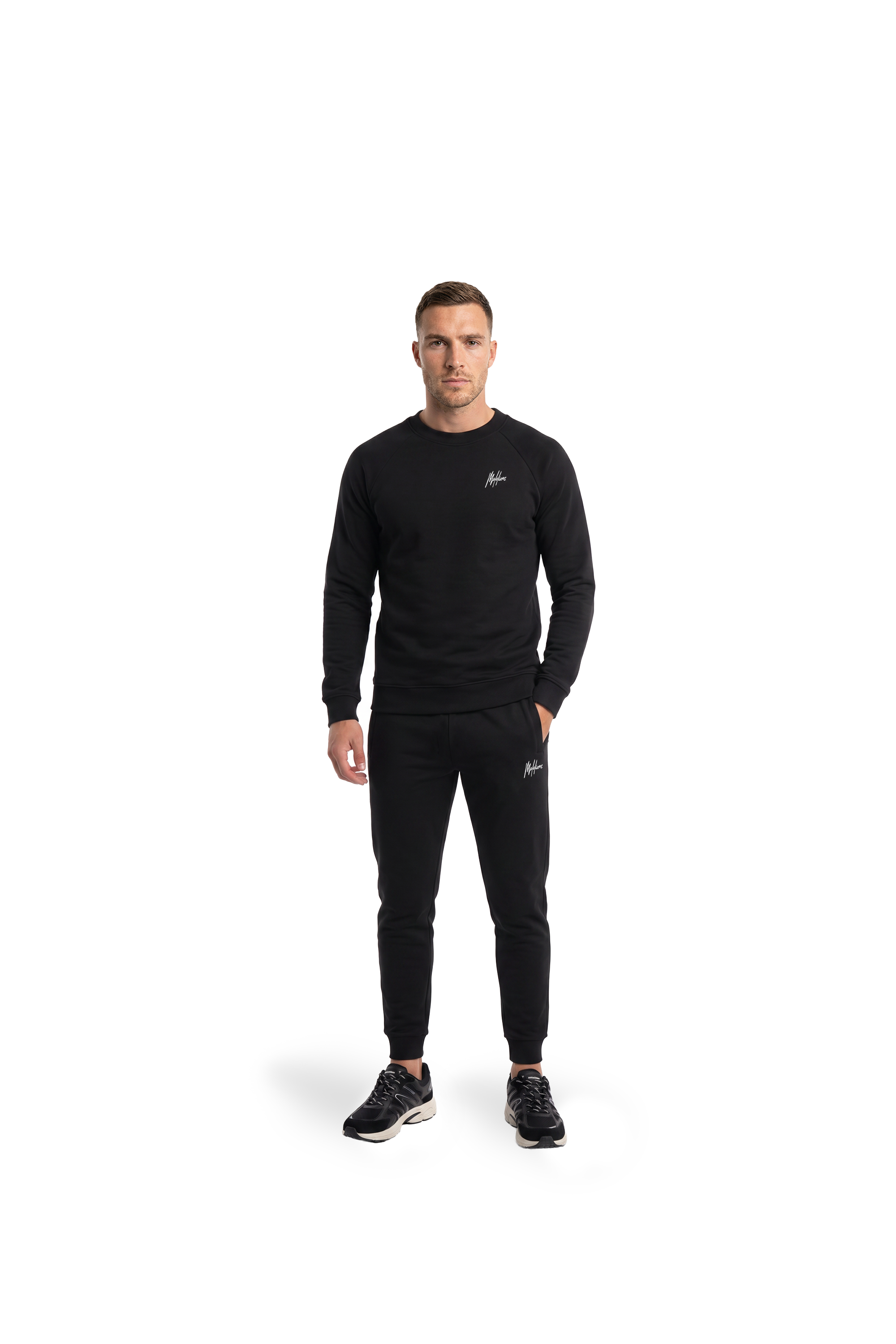 Malelions Sport Logo Raglan Sweater | Black
