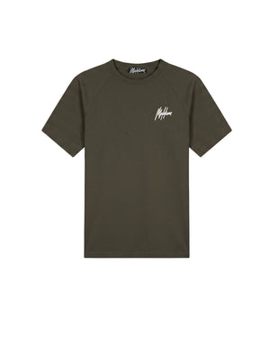 Malelions Sport Logo Raglan T-Shirt | Moss