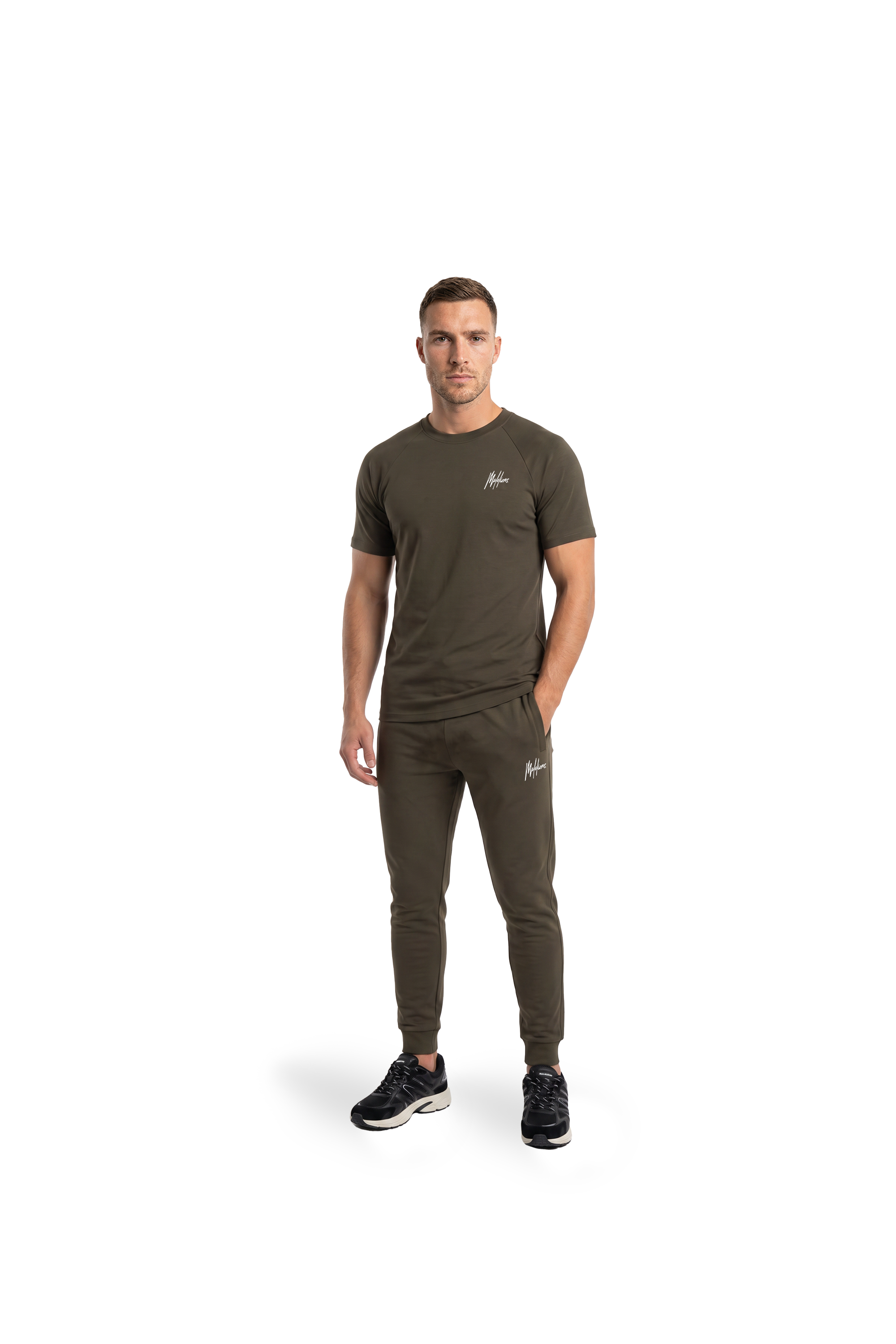 Malelions Sport Logo Raglan T-Shirt | Moss