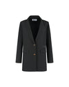  Malelions Women Oversized Social Club Blazer | Black