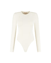 Malelions Women Crewneck Bodysuit | Cream