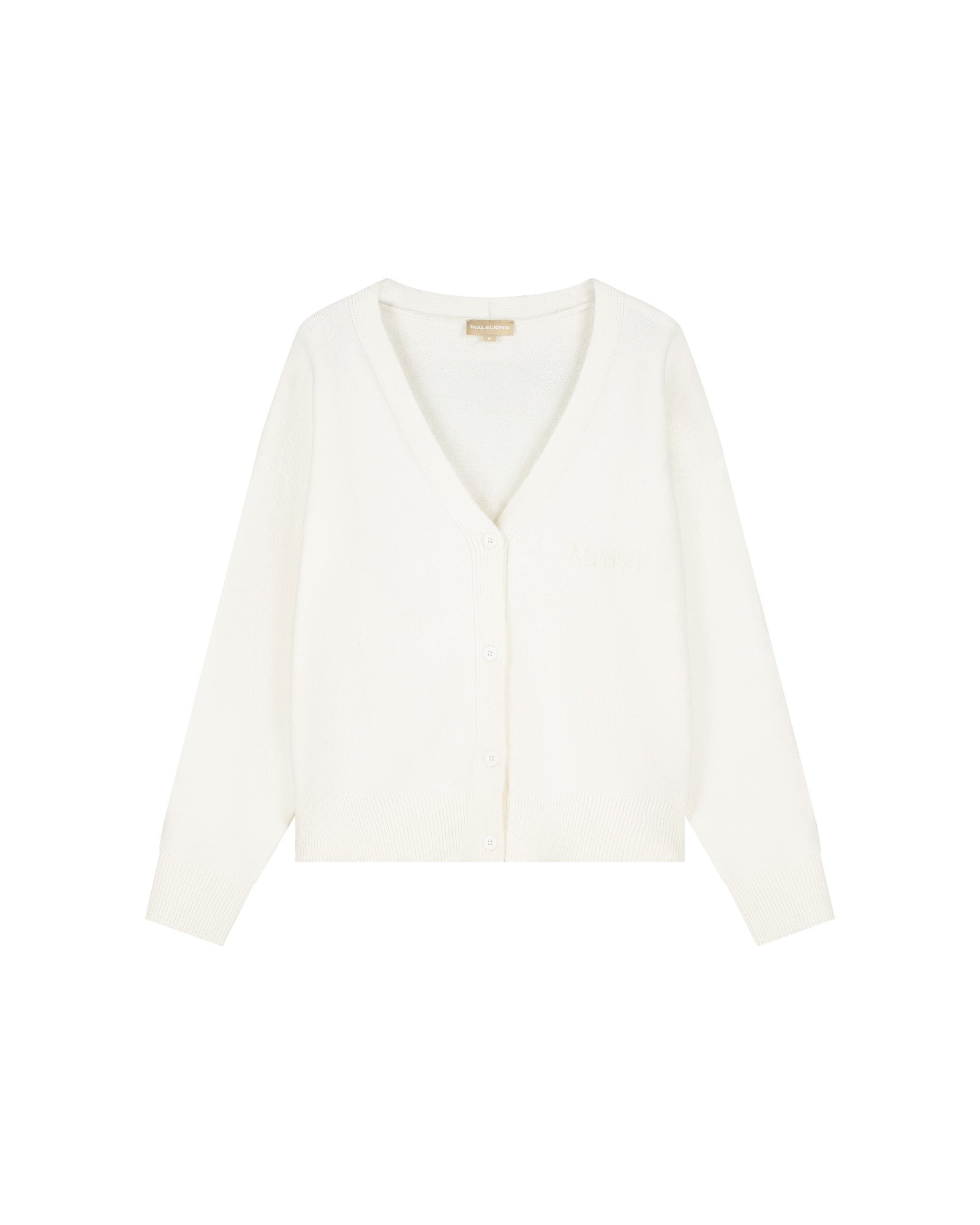 Malelions Women Oversized Knitted Cardigan | Cream