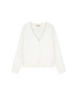 Malelions Women Oversized Knitted Cardigan | Cream