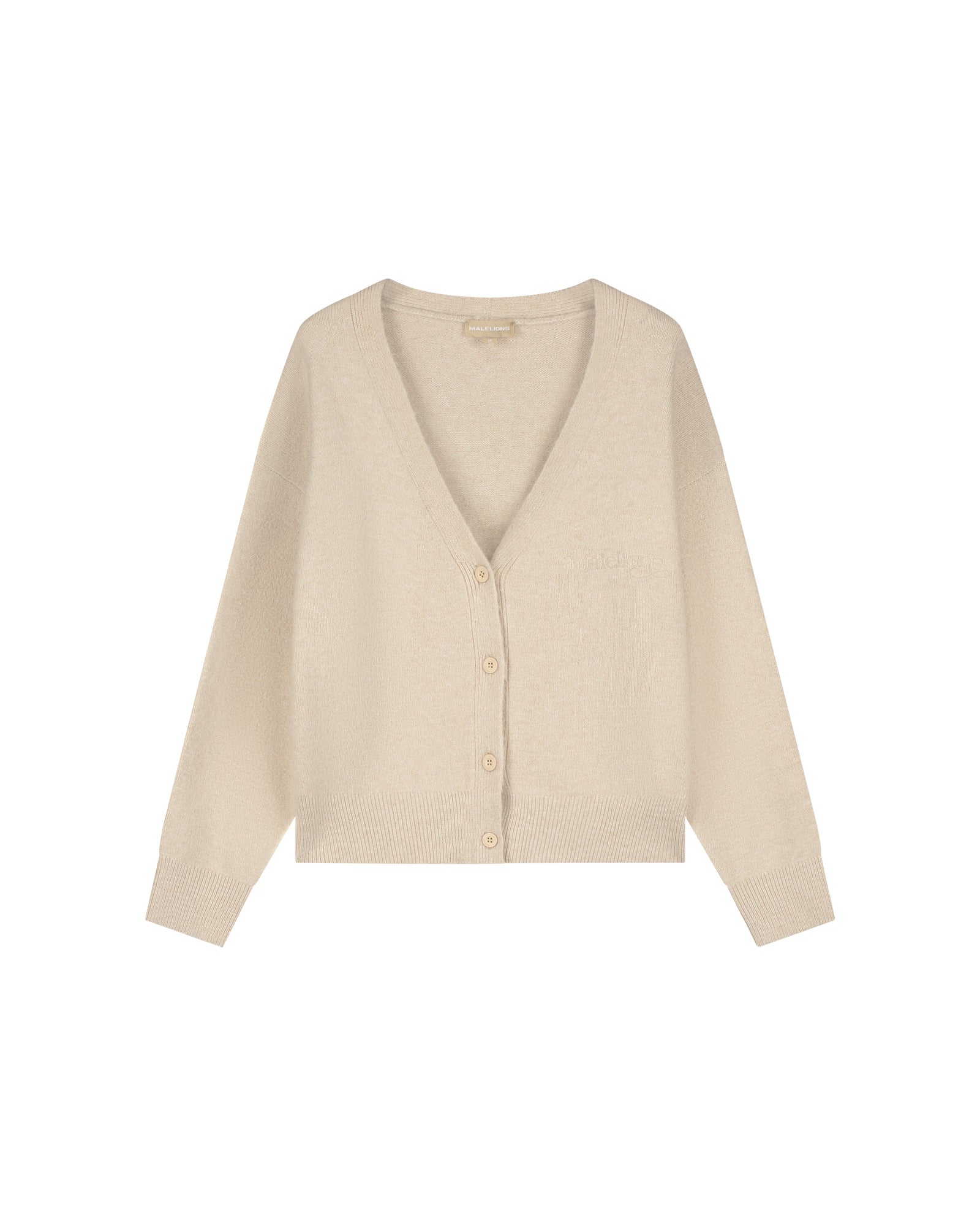 Malelions Women Oversized Knitted Cardigan | Sand