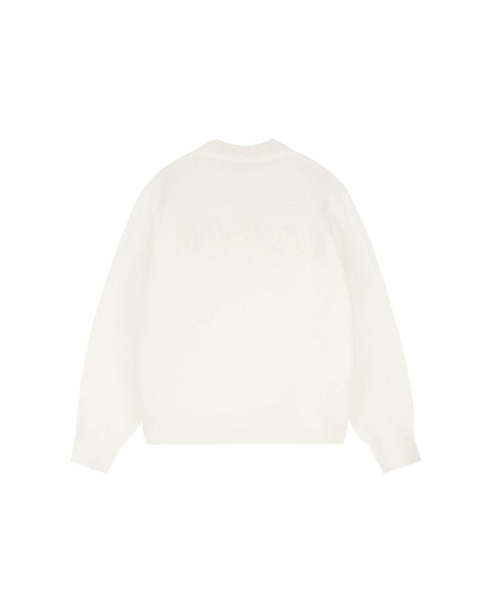 Malelions Women Oversized Knitted Sweater | Cream