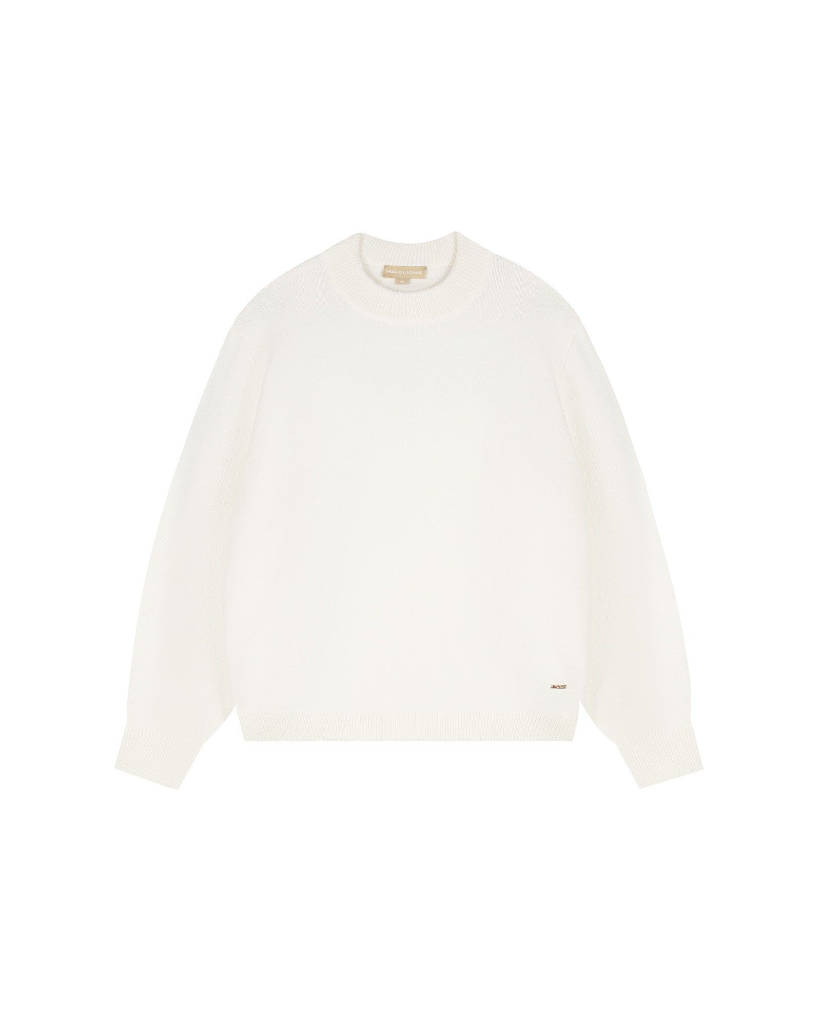 Malelions Women Oversized Knitted Sweater | Cream