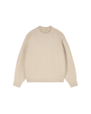 Malelions Women Oversized Knitted Sweater | Sand