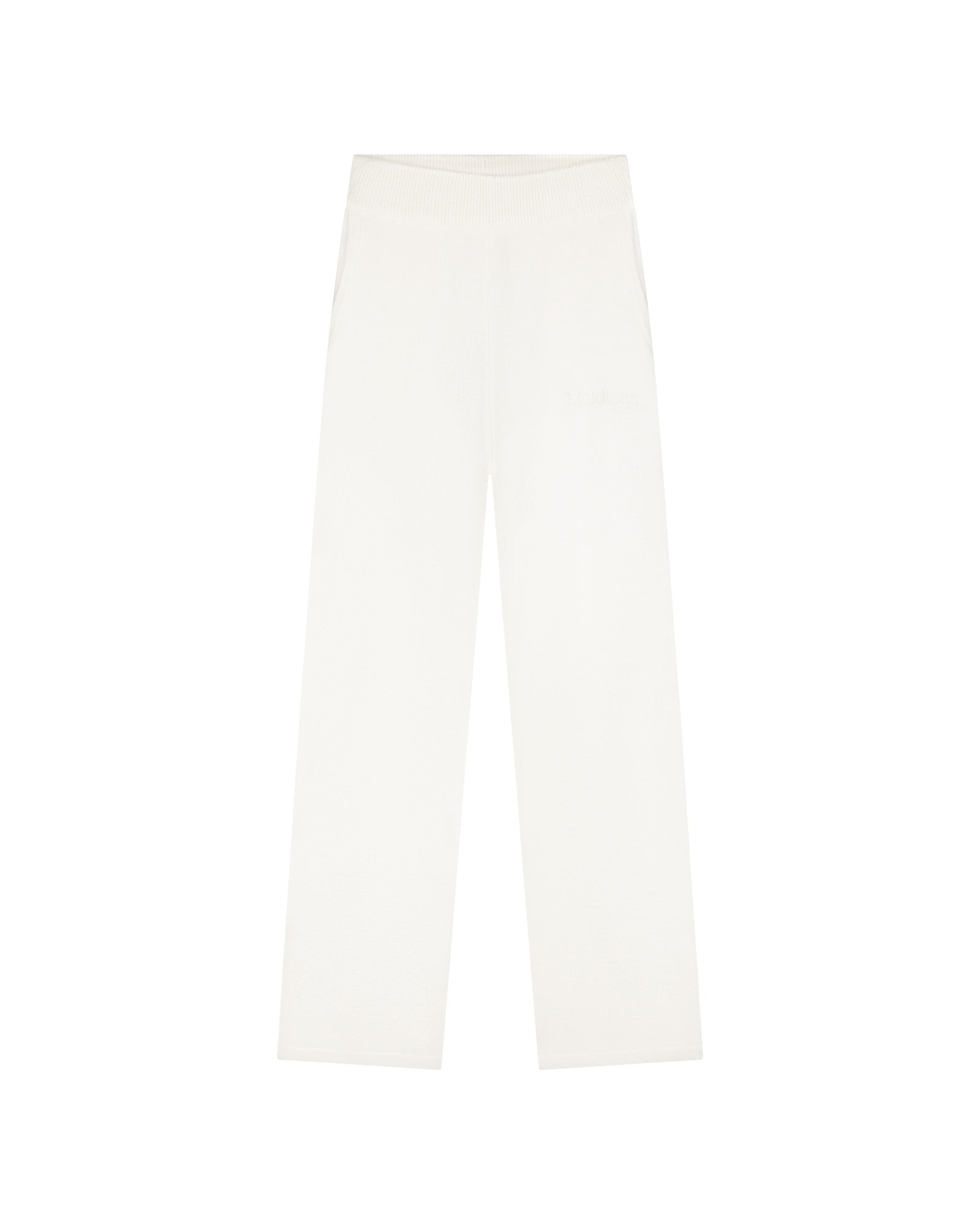 Malelions Women Knitted Pants | Cream