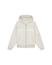 Malelions Women Members Society Zip Hoodie | Grey Melange