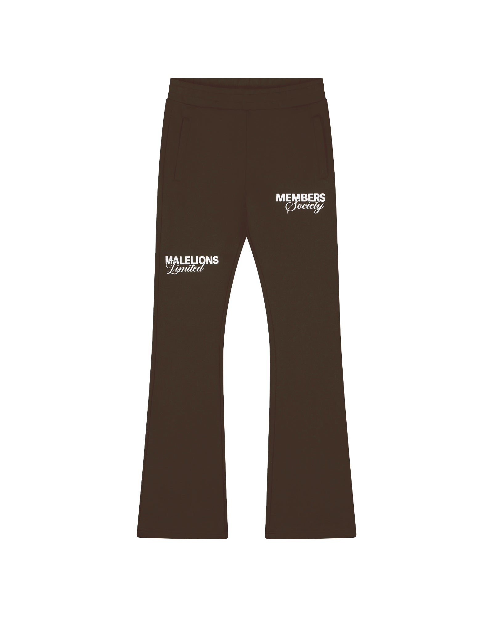Malelions Women Members Society Flared Sweatpants | Brown